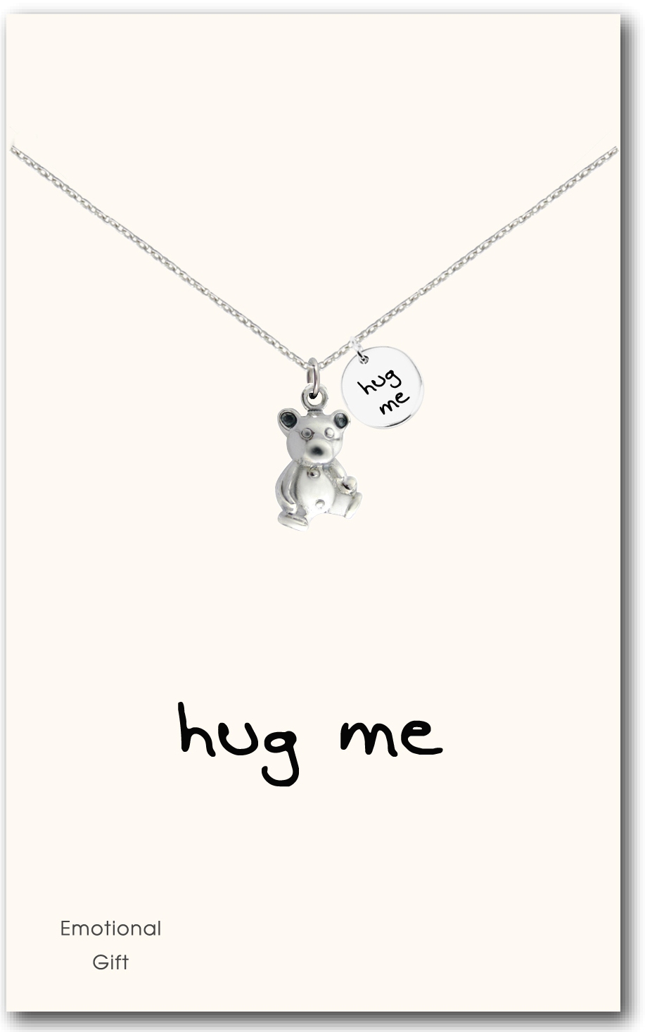 Little bear hug pendant neckalce
